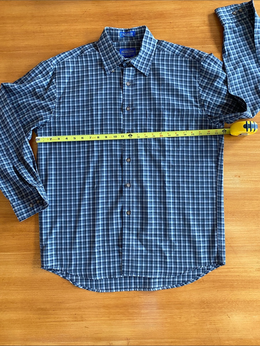 Sir Pendleton Blue Plaid Button-Up Shirt